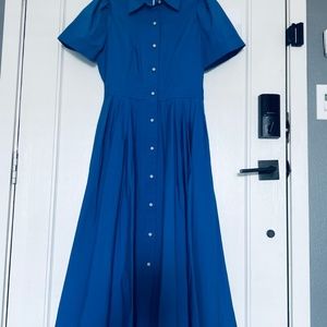 Alexis For Target Blue Button Down Short Sleeve Dress Size S NWT